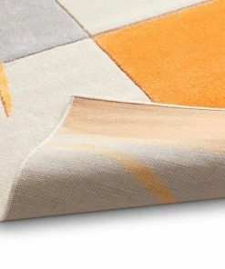 Well Woven Joy Orange Modern Rug 5'3