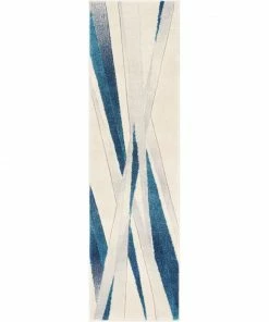 Well Woven Lalu Blue Modern Rug 3'11