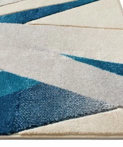 Well Woven Lalu Blue Modern Rug 3'11