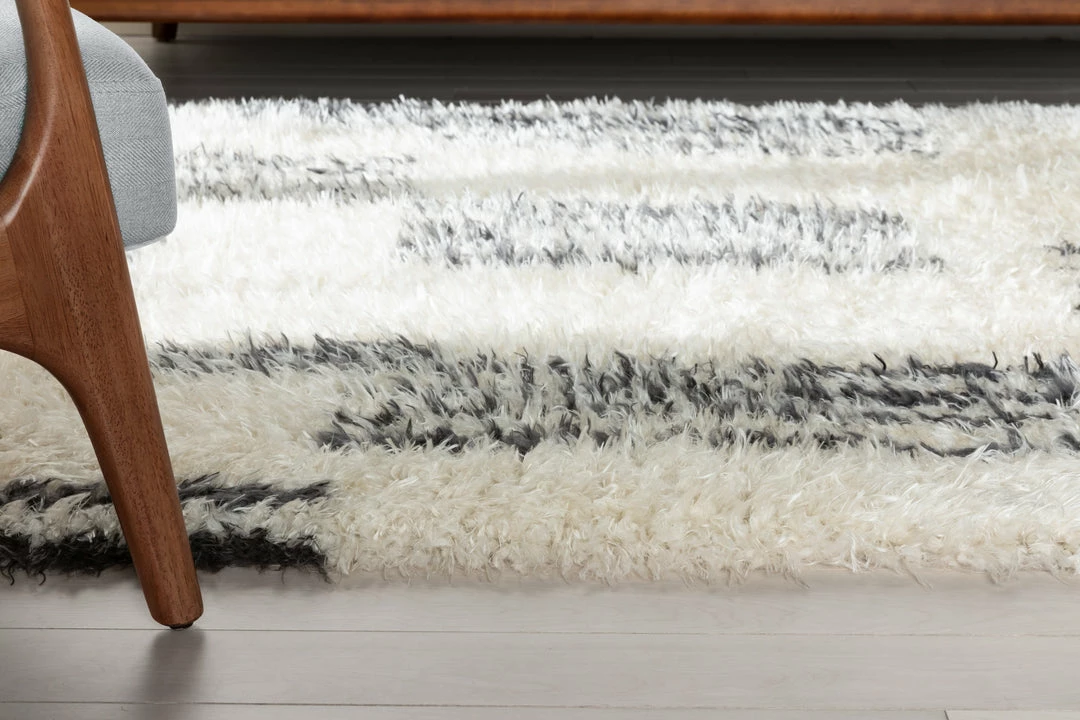 Well Woven Yucca Modern Ethnic Shag Ivory Grey Soft Rug 7 Well Woven Yucca Modern Ethnic Shag Ivory Grey Soft Rug