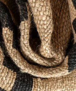 Well Woven Global Rabia Jute Tribal Natural Black Hand-Woven Chunky-Textured Rug