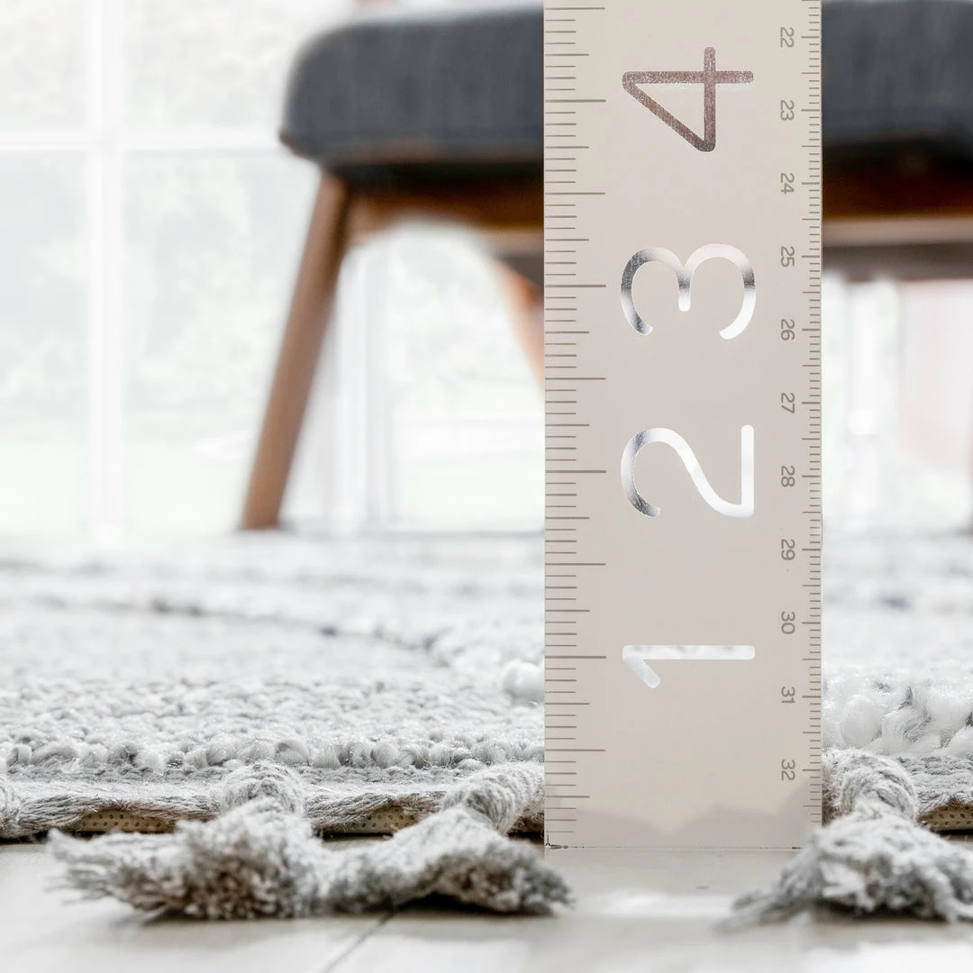 Well Woven Tribal Lydia Contemporary Coastal Geometric Grey High-Low Textured Rug 5 Well Woven Tribal Lydia Contemporary Coastal Geometric Grey High-Low Textured Rug