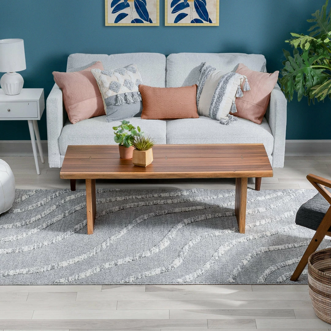 Well Woven Tribal Lydia Contemporary Coastal Geometric Grey High-Low Textured Rug 9 Well Woven Tribal Lydia Contemporary Coastal Geometric Grey High-Low Textured Rug