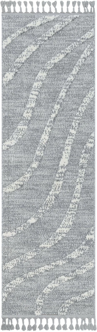 Well Woven Tribal Lydia Contemporary Coastal Geometric Grey High-Low Textured Rug 7 Well Woven Tribal Lydia Contemporary Coastal Geometric Grey High-Low Textured Rug