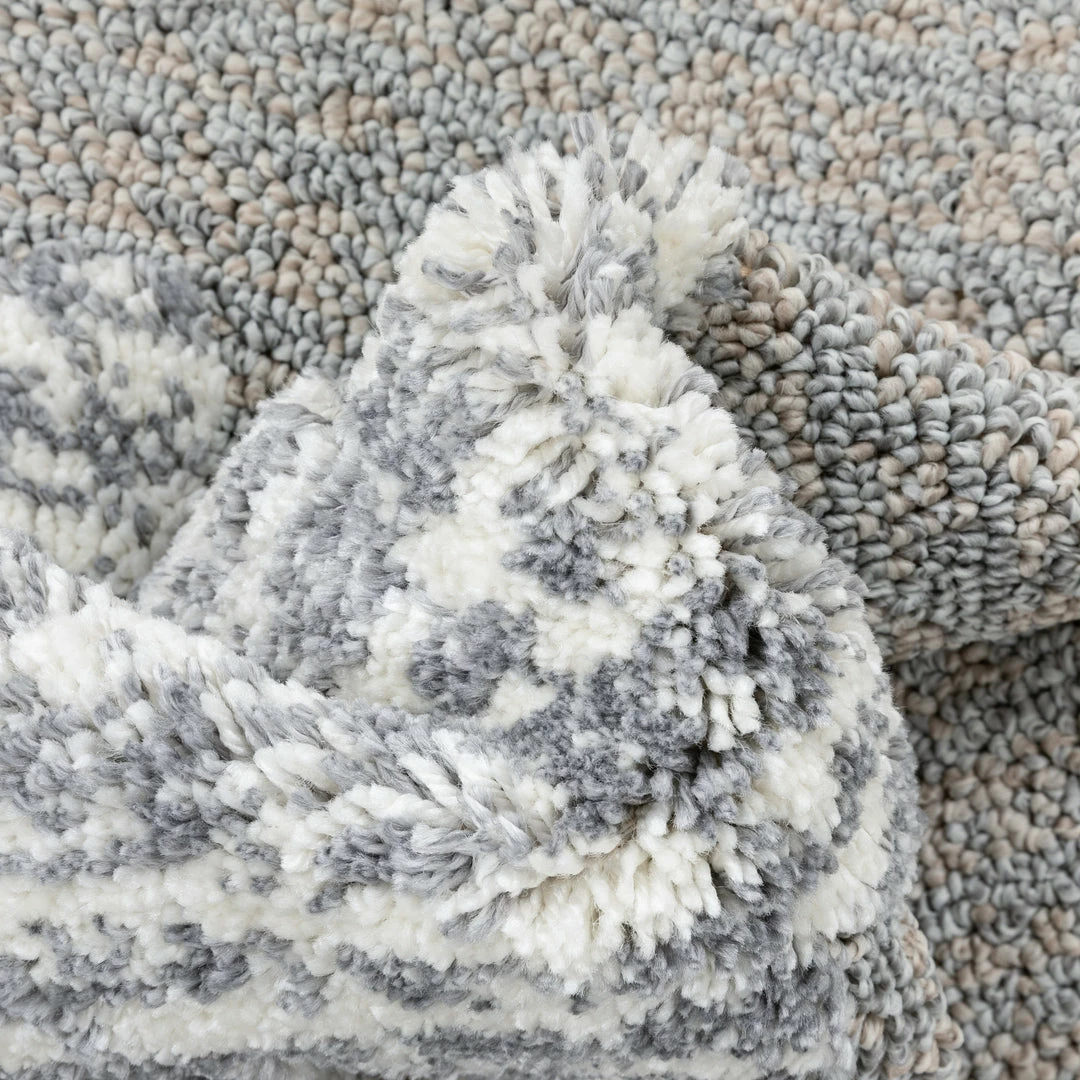 Well Woven Savannah Tribal Geometric Pattern Ivory High-Low Textured Rug 3 Well Woven Savannah Tribal Geometric Pattern Ivory High-Low Textured Rug