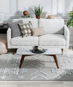 Well Woven Savannah Tribal Geometric Pattern Ivory High-Low Textured Rug 19 Well Woven Savannah Tribal Geometric Pattern Ivory High-Low Textured Rug