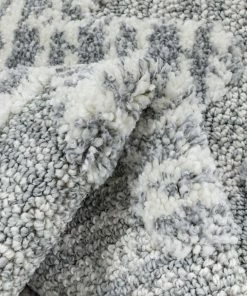 Well Woven Savannah Tribal Geometric Pattern Grey High-Low Textured Rug 12 Well Woven Savannah Tribal Geometric Pattern Grey High-Low Textured Rug