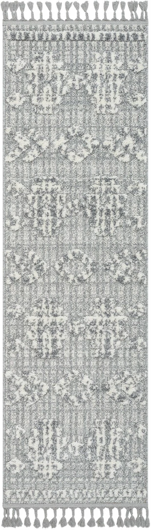 Well Woven Savannah Tribal Geometric Pattern Grey High-Low Textured Rug 6 Well Woven Savannah Tribal Geometric Pattern Grey High-Low Textured Rug