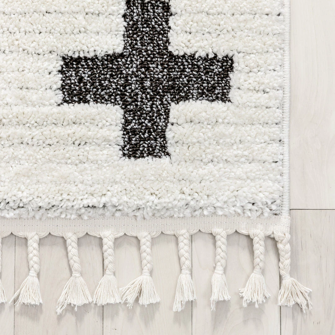 Well Woven Marguerite Contemporary Geometric Stripes Ivory High-Low Textured Rug 4 Well Woven Marguerite Contemporary Geometric Stripes Ivory High-Low Textured Rug