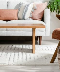 Well Woven Gianna Modern Geometric Stripes Cream Grey High-Low Textured Rug Tribal 14 Well Woven Gianna Modern Geometric Stripes Cream Grey High-Low Textured Rug Tribal