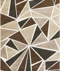 Well Woven Global Blossom Ivory Mid-Century Modern Geometric Rug