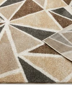 Well Woven Global Blossom Ivory Mid-Century Modern Geometric Rug