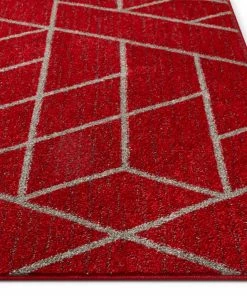 Well Woven Tume Red Modern Tiled Geometric Rug Global