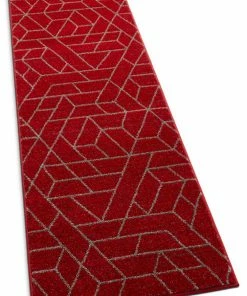 Well Woven Tume Red Modern Tiled Geometric Rug Global