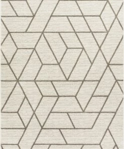Well Woven Global Tume Ivory Modern Tiled Geometric Rug
