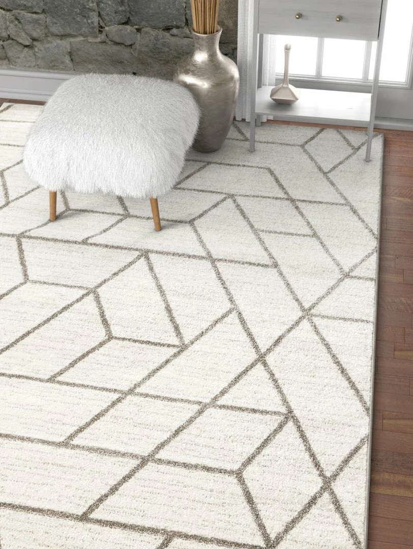 Well Woven Global Tume Ivory Modern Tiled Geometric Rug 2 Well Woven Global Tume Ivory Modern Tiled Geometric Rug