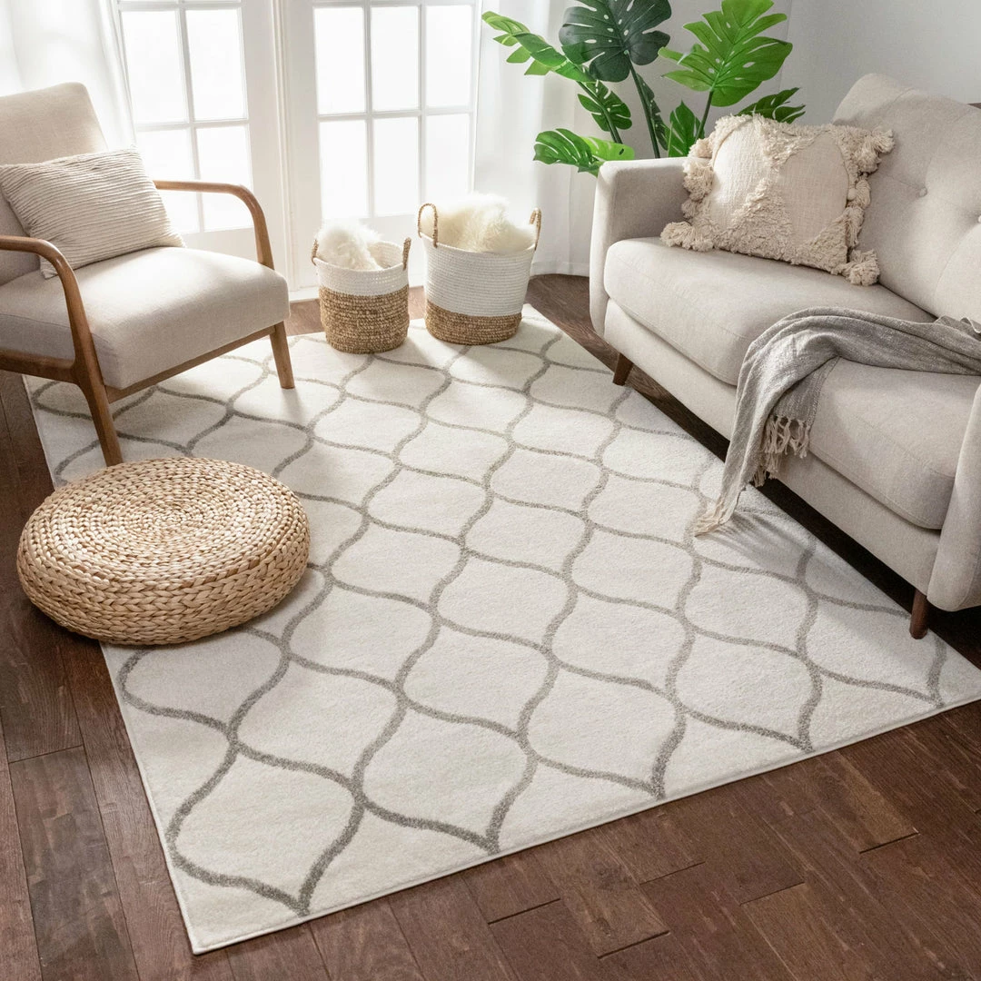 Well Woven Ramon Ivory Moroccan Lattice Ogee Rug Global 2 Well Woven Ramon Ivory Moroccan Lattice Ogee Rug Global
