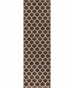 Well Woven Ramon Brown Moroccan Lattice Ogee Rug Global