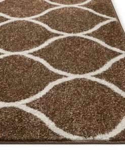 Well Woven Ramon Brown Moroccan Lattice Ogee Rug Global