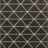 Well Woven Dulce Charcoal Grey Modern Geometric Triangles Rug 5'3" X 7'3"
