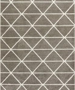 Well Woven Global Dulce Grey Modern Geometric Triangles Rug