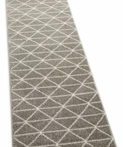 Well Woven Global Dulce Grey Modern Geometric Triangles Rug