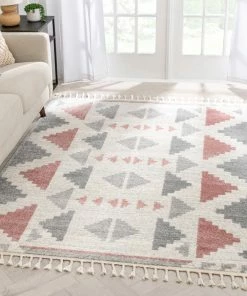 Well Woven Ada Moroccan Tribal Geometric Blush Rug