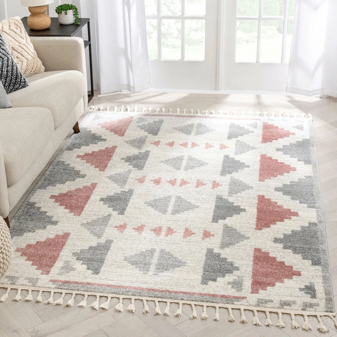 Well Woven Ada Moroccan Tribal Geometric Blush Rug 1 Well Woven Ada Moroccan Tribal Geometric Blush Rug