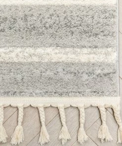 Well Woven Global Josie Nordic Medallion Stripes Ivory Rug