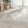 Well Woven Global Josie Nordic Medallion Stripes Ivory Rug