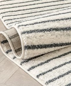 Well Woven Global Josie Nordic Medallion Stripes Grey Rug