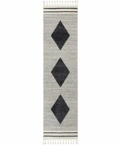Well Woven Global Josie Nordic Medallion Stripes Grey Rug