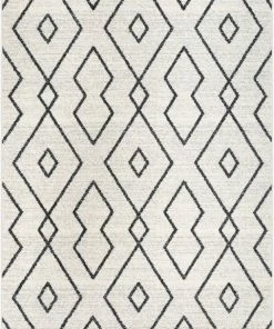 Well Woven Noni Moroccan Lattice Trellis Ivory Rug
