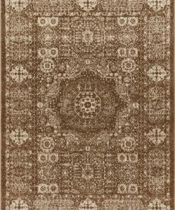 Well Woven Millie Brown Vintage Traditional Medallion Distressed Rug Global