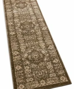 Well Woven Millie Brown Vintage Traditional Medallion Distressed Rug Global