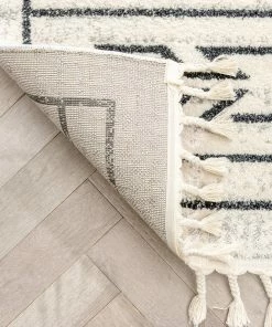 Well Woven Gota Moroccan Tribal Ivory Rug Global