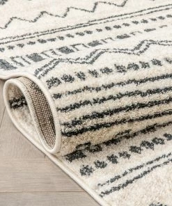 Well Woven Global Ratu Moroccan Tribal Geometric Ivory Rug