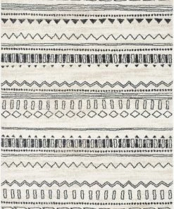 Well Woven Global Ratu Moroccan Tribal Geometric Ivory Rug