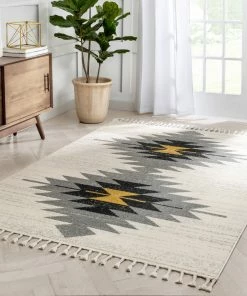 Well Woven Moto Tribal Southwestern Ivory Rug Global 14 Well Woven Moto Tribal Southwestern Ivory Rug Global