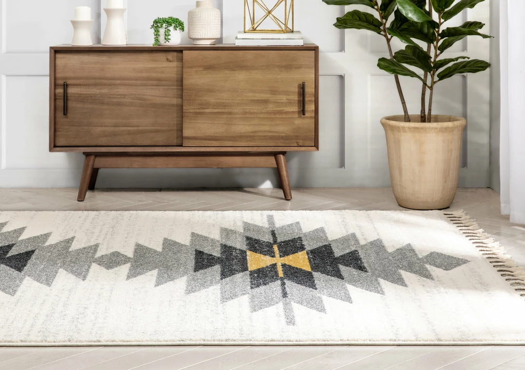 Well Woven Moto Tribal Southwestern Ivory Rug Global 7 Well Woven Moto Tribal Southwestern Ivory Rug Global