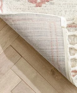 Well Woven Global Parallel Moroccan Tribal Diamond Pattern Blush Rug