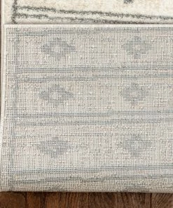 Well Woven Global Custom Size Runner Parallel Tribal Diamond Pattern Ivory Grey 27 Inch Wide X Choose Your Length Hallway Runner Rug