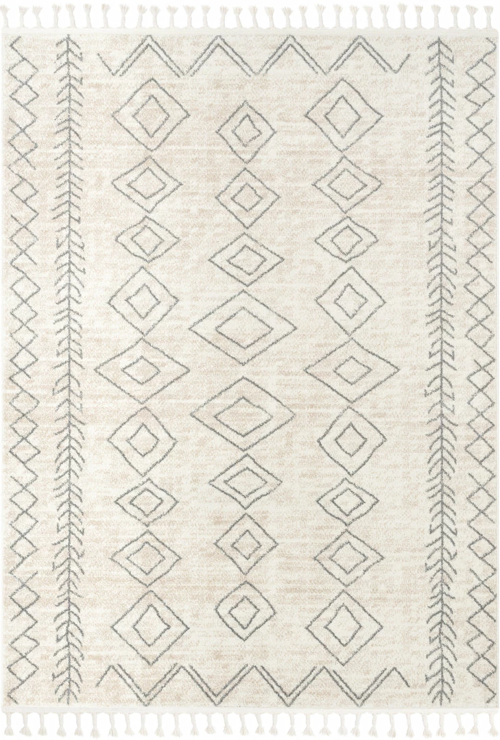 Well Woven Current Moroccan Tribal Diamond Pattern Ivory Grey Rug Global 2 Well Woven Current Moroccan Tribal Diamond Pattern Ivory Grey Rug Global