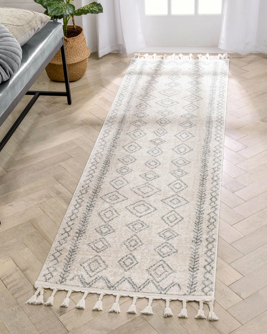 Well Woven Current Moroccan Tribal Diamond Pattern Ivory Grey Rug Global 11 Well Woven Current Moroccan Tribal Diamond Pattern Ivory Grey Rug Global