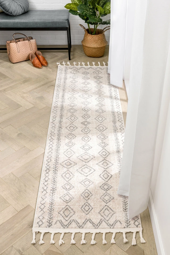 Well Woven Current Moroccan Tribal Diamond Pattern Ivory Grey Rug Global 13 Well Woven Current Moroccan Tribal Diamond Pattern Ivory Grey Rug Global