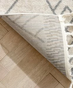 Well Woven Global Diodelly Moroccan Lattice Trellis Ivory Grey Rug