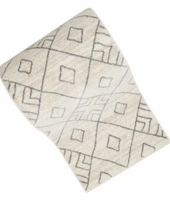 Well Woven Global Custom Size Runner Diodelly Moroccan Lattice Trellis Ivory Grey 27 Inch Wide X Choose Your Length Hallway Runner Rug