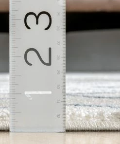 Well Woven Global Diodelly Moroccan Lattice Trellis Blue Ivory Rug