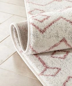 Well Woven Transistora Nordic Tribal Trellis Pattern Blush Rug Global 23 Well Woven Transistora Nordic Tribal Trellis Pattern Blush Rug Global