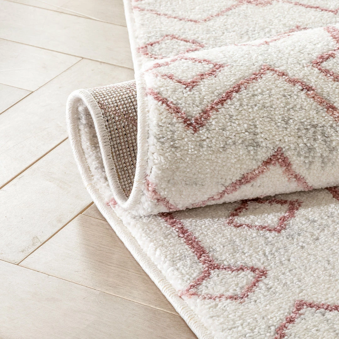 Well Woven Transistora Nordic Tribal Trellis Pattern Blush Rug Global 11 Well Woven Transistora Nordic Tribal Trellis Pattern Blush Rug Global